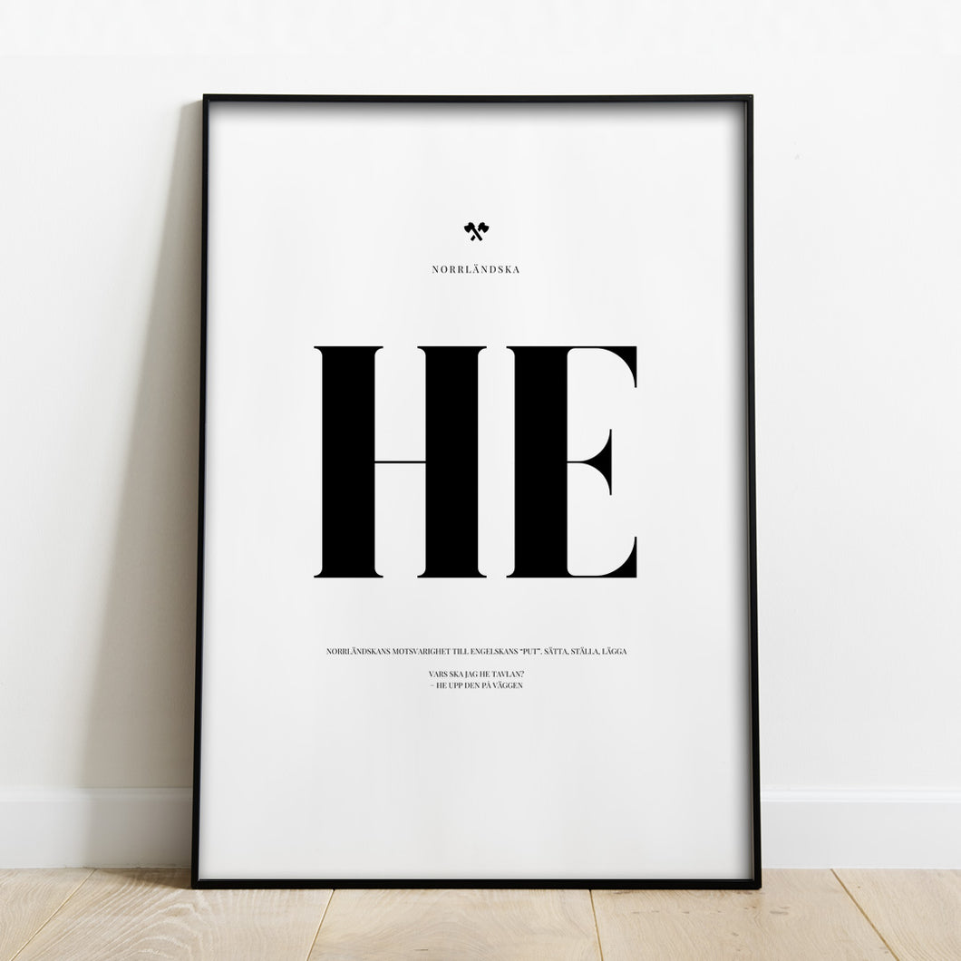 Norrländska  He Poster